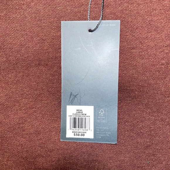 Men’s maroon crew neck - Picture 3 of 5